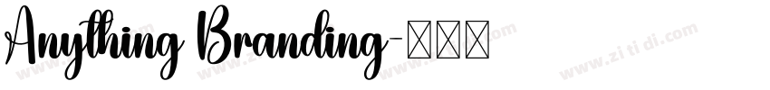 Anything Branding字体转换